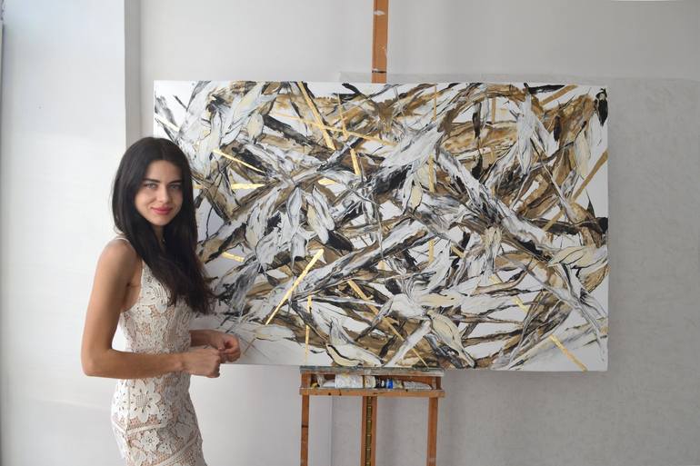 Original Abstract Painting by Tetiana and Victoria Hutsul