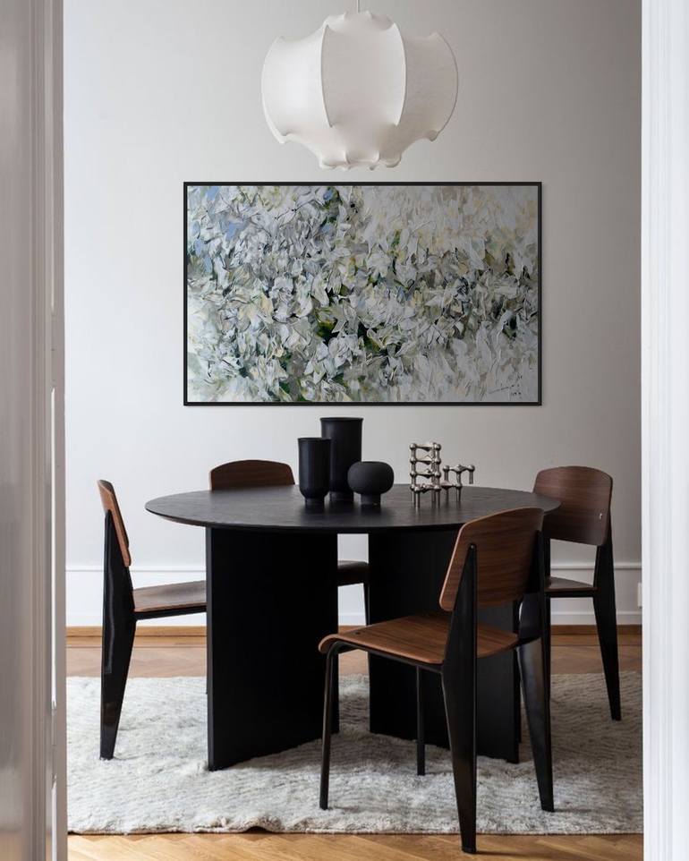 Original Contemporary Floral Painting by Tetiana and Victoria Hutsul