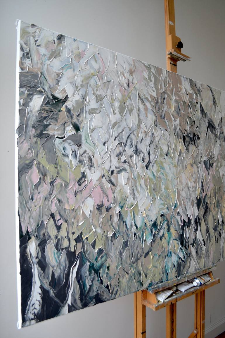 Original Contemporary Floral Painting by Tetiana and Victoria Hutsul