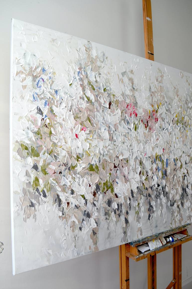 Original Contemporary Floral Painting by Tetiana and Victoria Hutsul