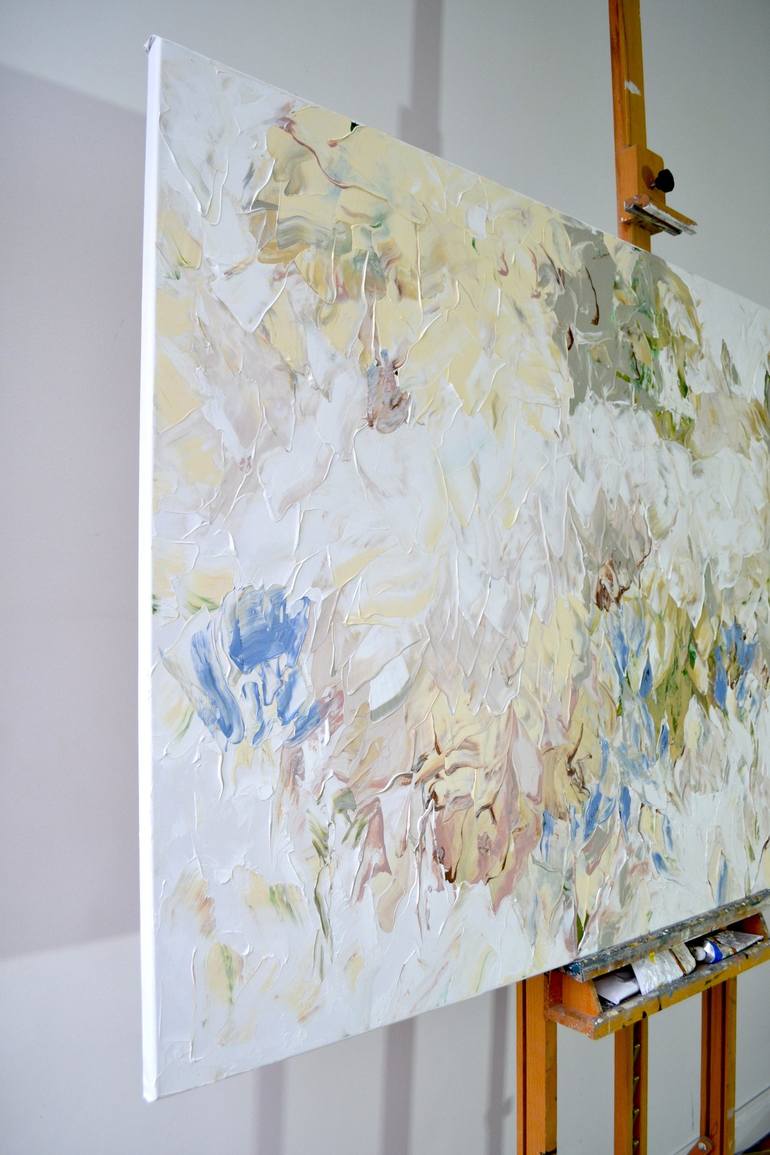 Original Abstract Floral Painting by Tetiana And Victoria Hutsul