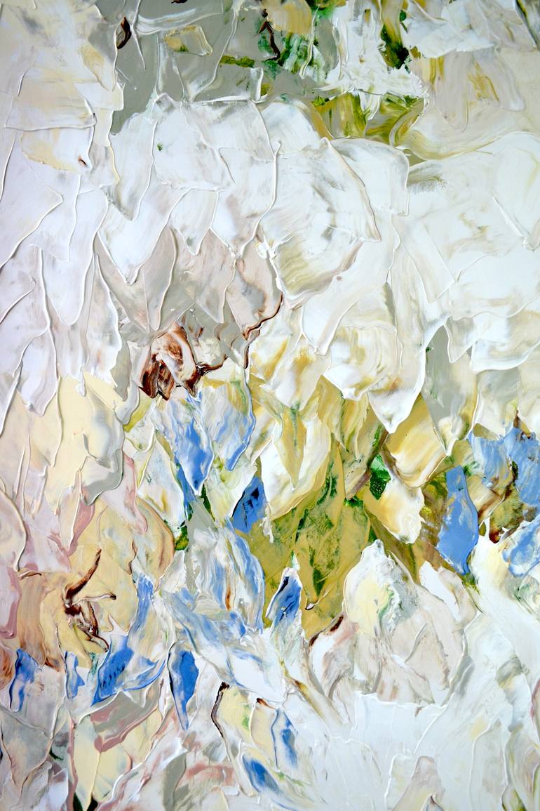Original Abstract Floral Painting by Tetiana And Victoria Hutsul