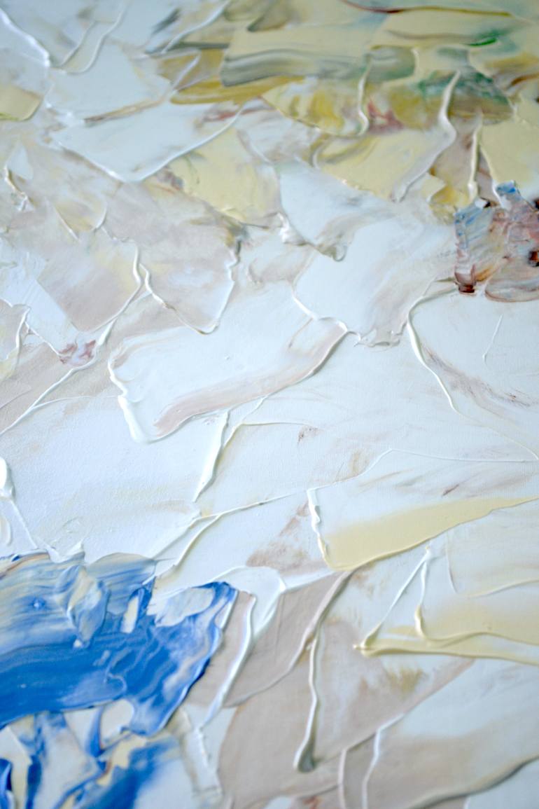 Original Abstract Floral Painting by Tetiana And Victoria Hutsul