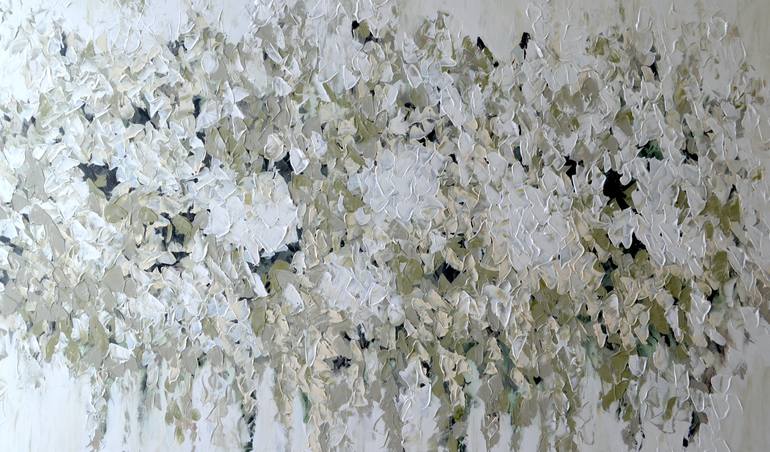 Original Abstract Floral Painting by Tetiana And Victoria Hutsul