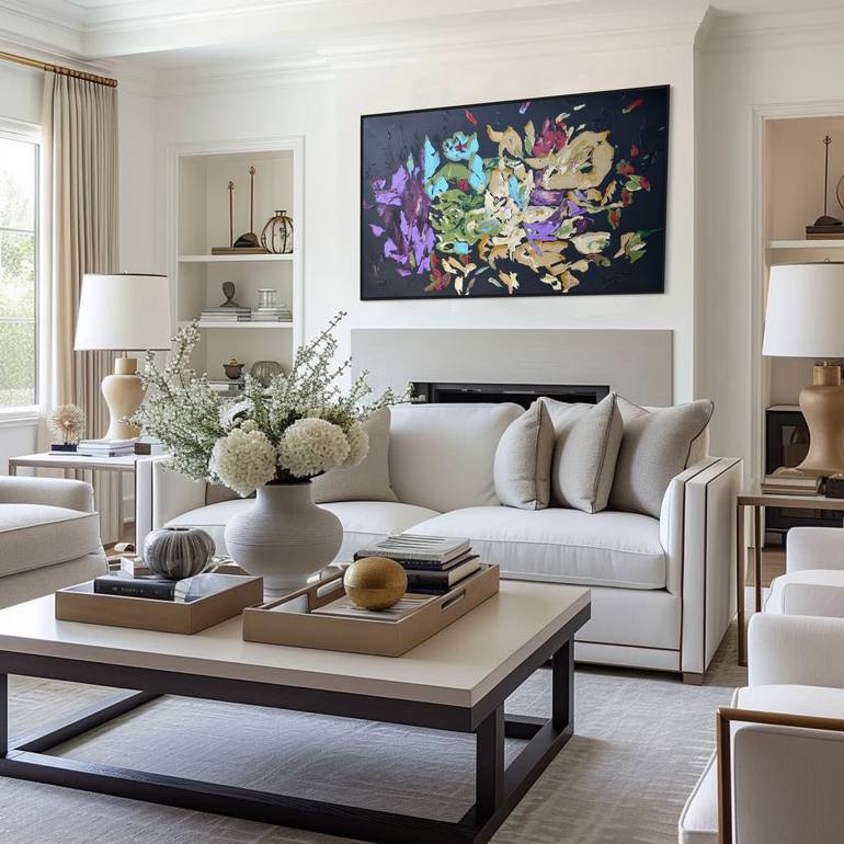 Original Contemporary Floral Paintings by Tetiana And Victoria Hutsul
