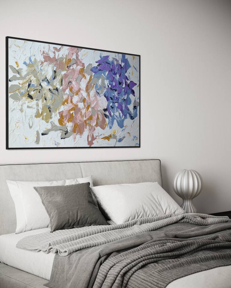 Original Floral Painting by Tetiana and Victoria Hutsul