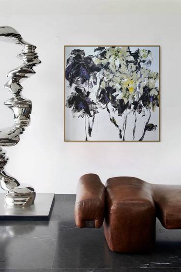 Original Contemporary Floral Paintings by Tetiana And Victoria Hutsul
