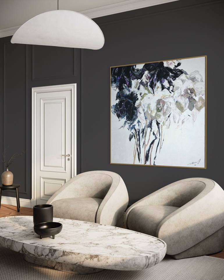 Original Contemporary Floral Painting by Tetiana And Victoria Hutsul