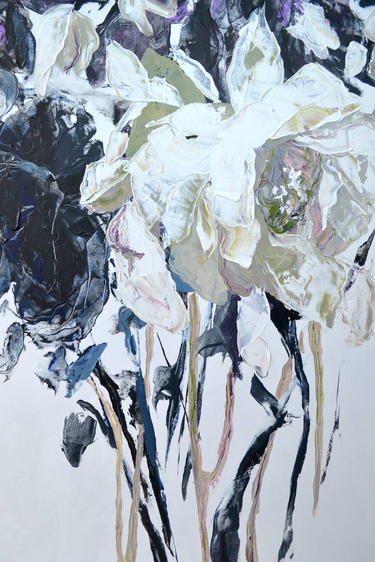 Original Contemporary Floral Painting by Tetiana And Victoria Hutsul