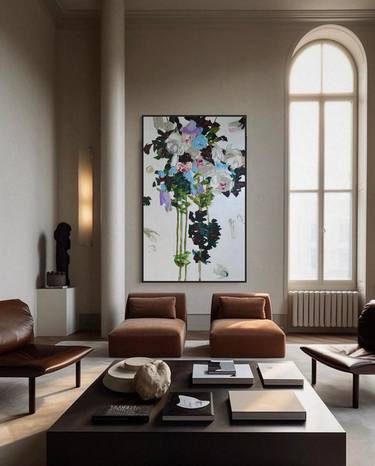 Original Modern Floral Paintings by Tetiana and Victoria Hutsul