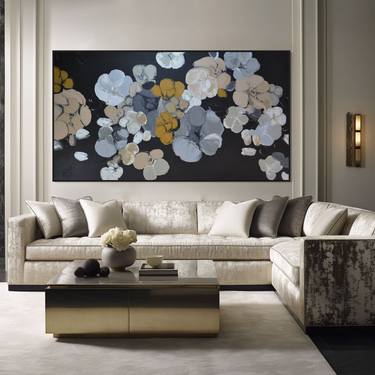 Original Contemporary Floral Paintings by Tetiana and Victoria Hutsul