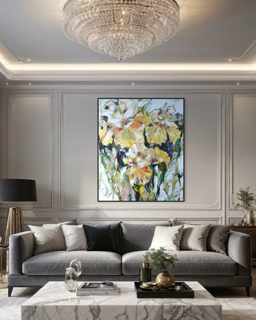 Original Contemporary Floral Paintings by Tetiana and Victoria Hutsul