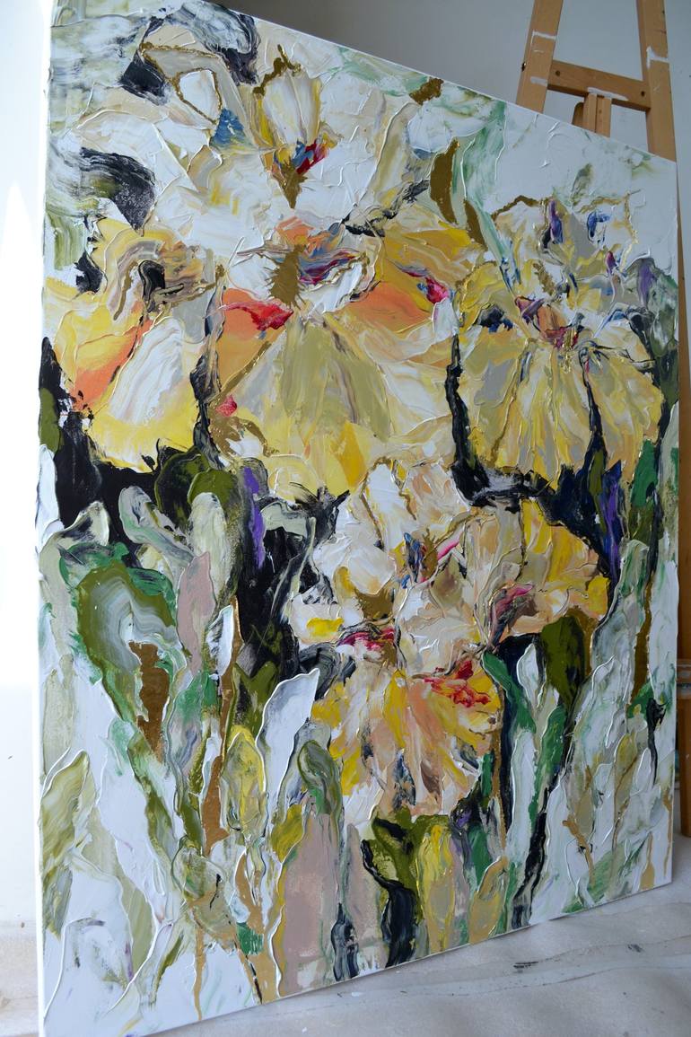 Original Contemporary Floral Painting by Tetiana And Victoria Hutsul