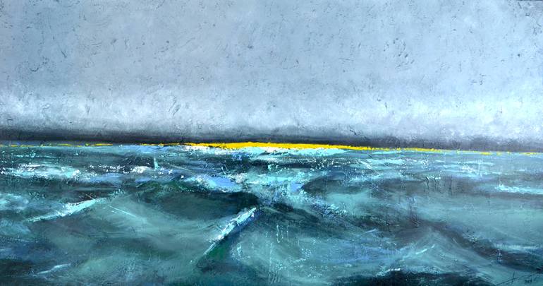 Original Abstract Landscape Painting by Tetiana And Victoria Hutsul