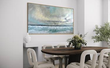 Original Abstract Landscape Paintings by Tetiana And Victoria Hutsul