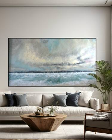 Original Abstract Landscape Paintings by Tetiana and Victoria Hutsul