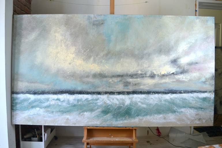 Original Abstract Landscape Painting by Tetiana And Victoria Hutsul