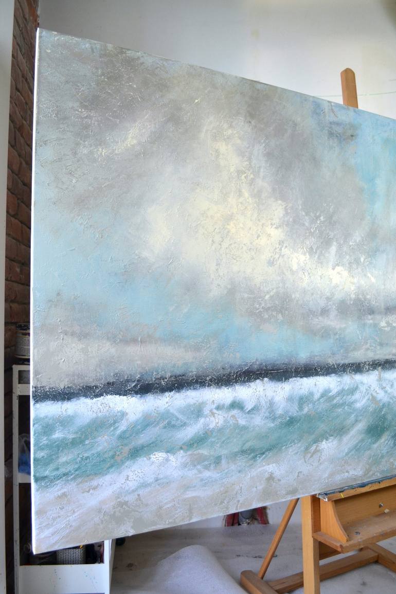 Original Abstract Landscape Painting by Tetiana And Victoria Hutsul