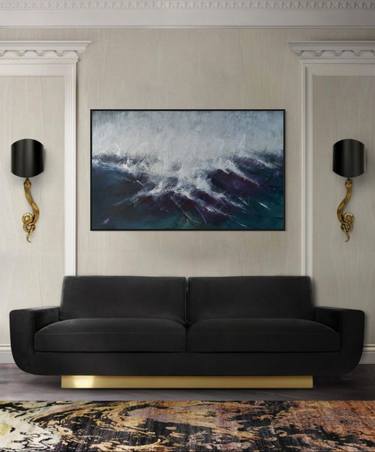Original Abstract Landscape Paintings by Tetiana And Victoria Hutsul