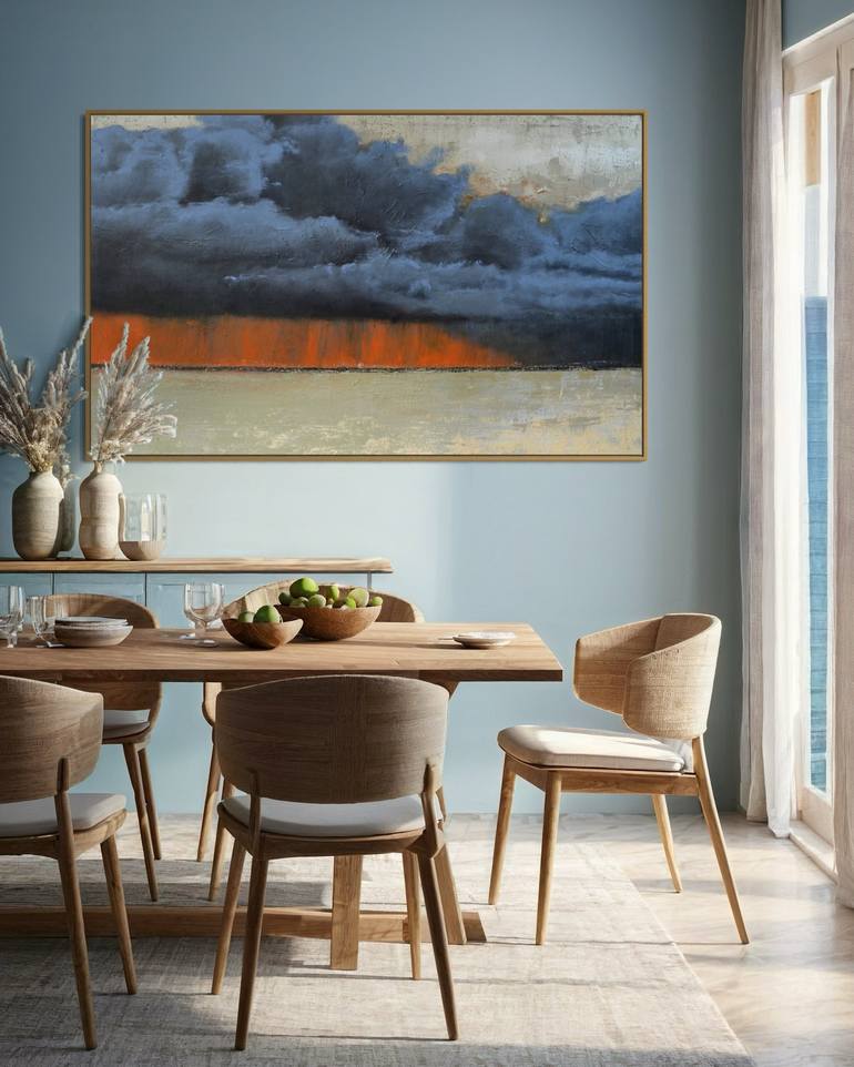 Original Abstract Landscape Paintings by Tetiana And Victoria Hutsul