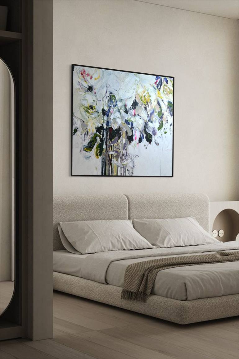 Original Contemporary Floral Painting by Tetiana and Victoria Hutsul