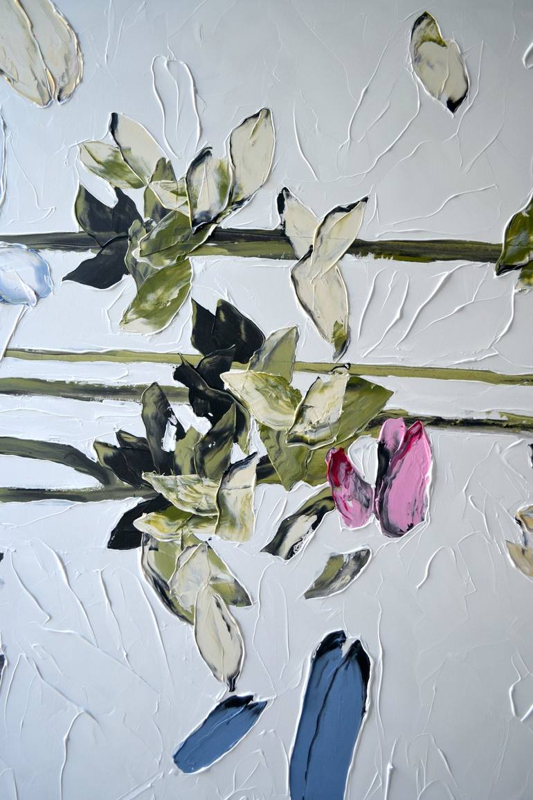 Original Contemporary Floral Painting by Tetiana And Victoria Hutsul