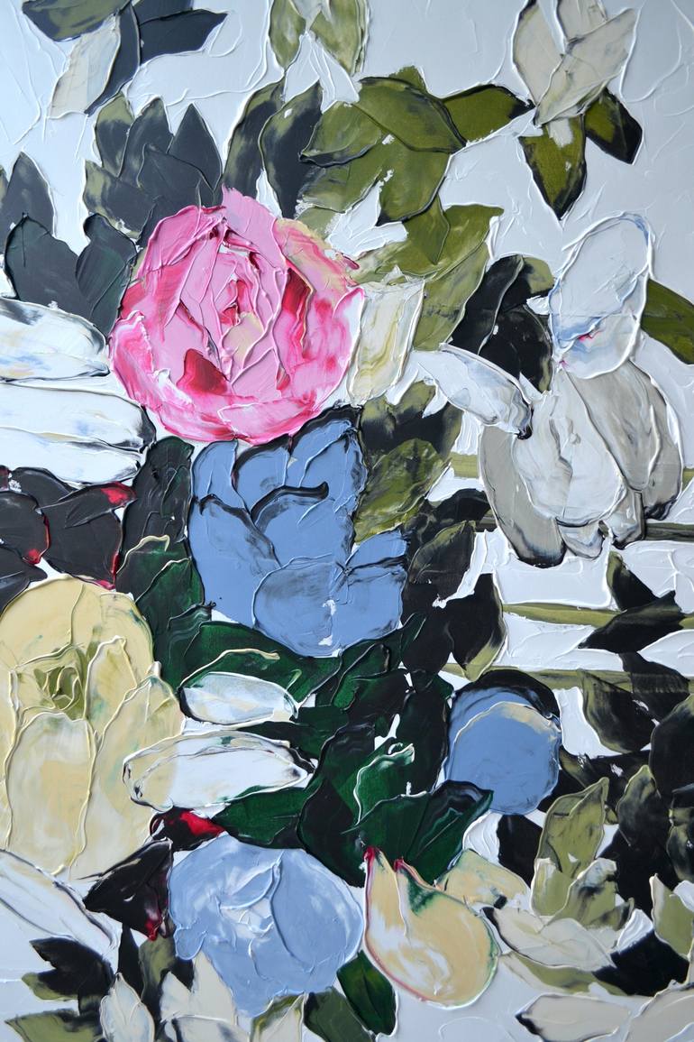 Original Contemporary Floral Painting by Tetiana And Victoria Hutsul
