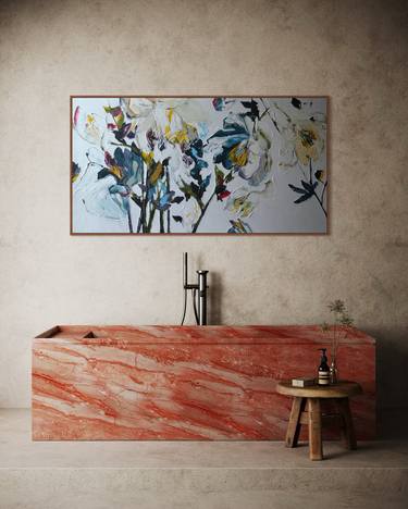 Original Contemporary Floral Paintings by Tetiana and Victoria Hutsul