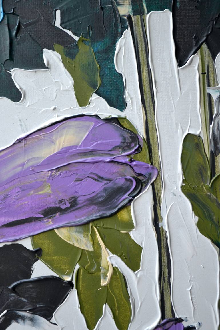 Original Contemporary Floral Painting by Tetiana And Victoria Hutsul