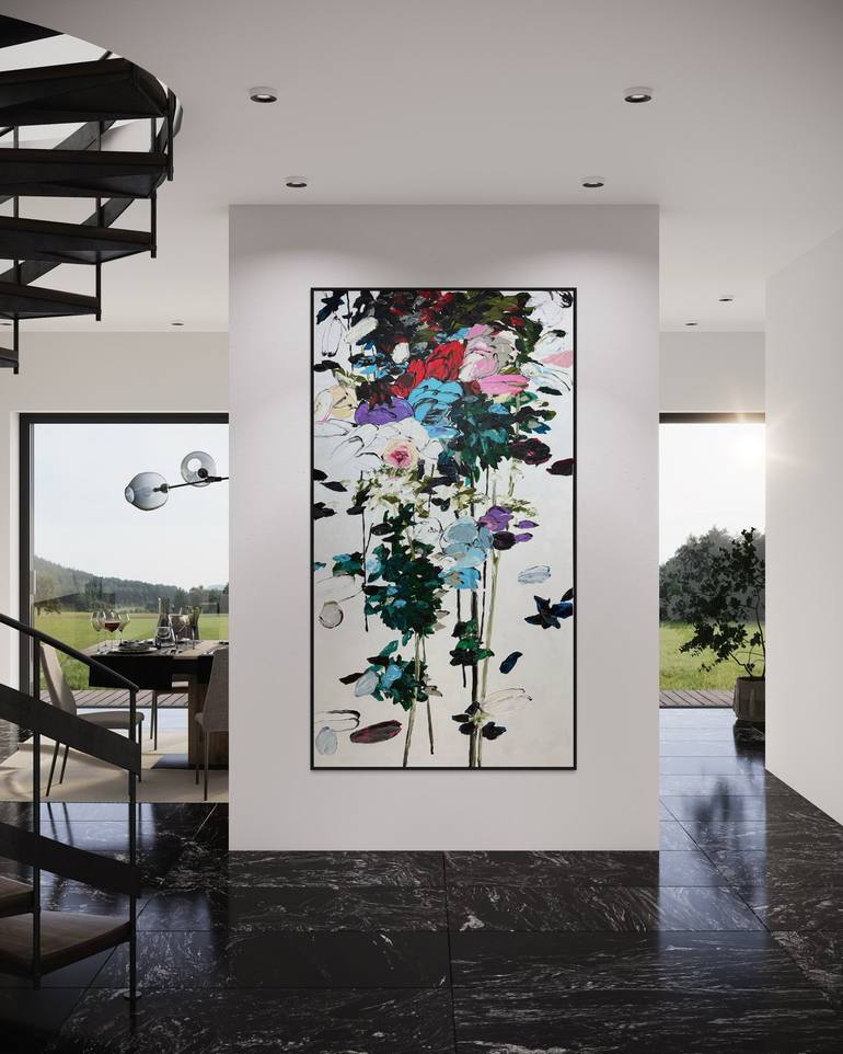 Original Contemporary Floral Paintings by Tetiana And Victoria Hutsul