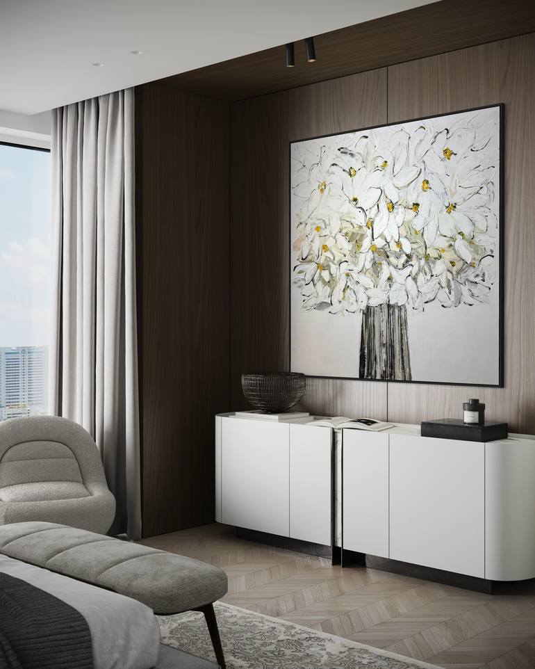 Original Contemporary Floral Paintings by Tetiana And Victoria Hutsul