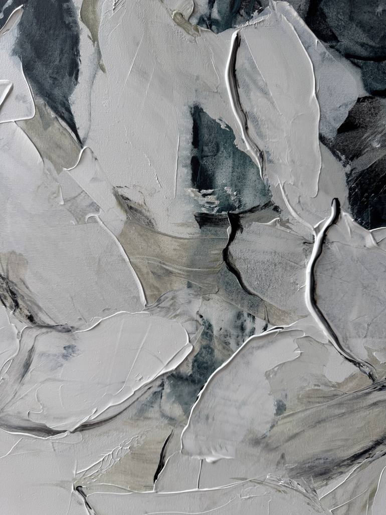 Original Abstract Floral Painting by Tetiana And Victoria Hutsul