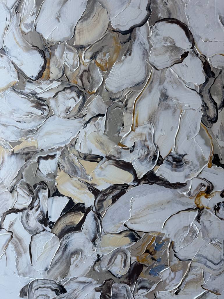 Original Abstract Floral Painting by Tetiana And Victoria Hutsul