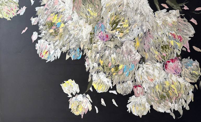 Original Contemporary Floral Painting by Tetiana And Victoria Hutsul