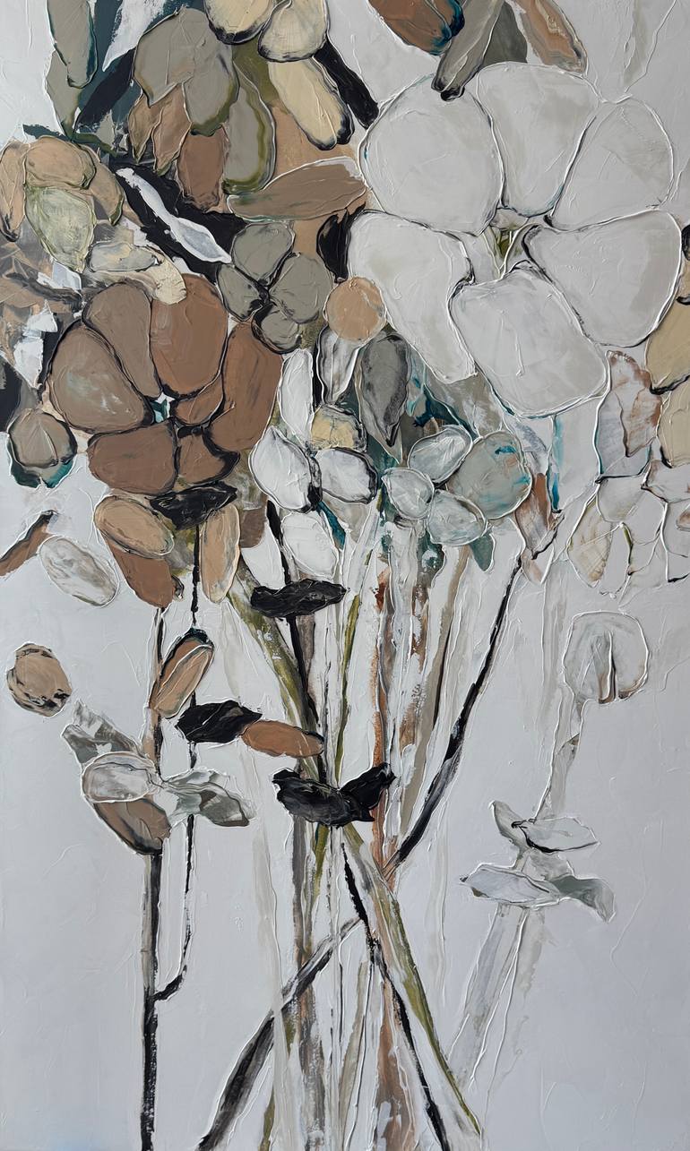 Original Contemporary Floral Painting by Tetiana And Victoria Hutsul