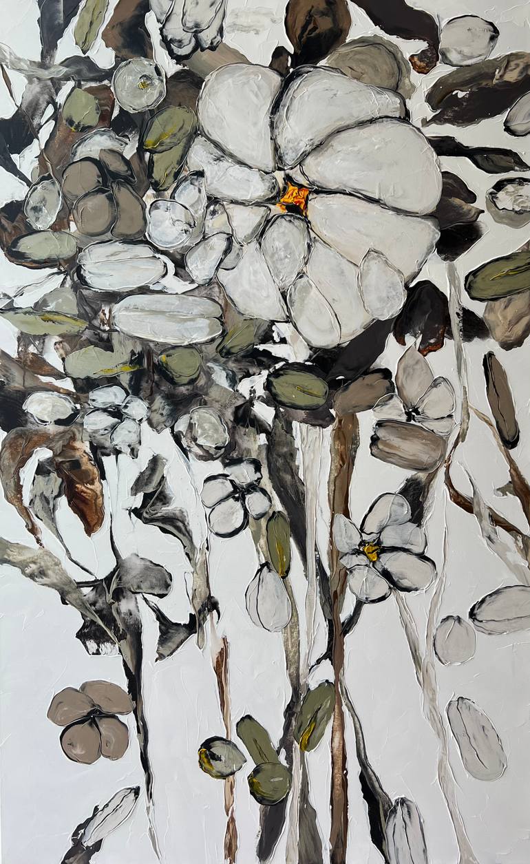 Original Contemporary Floral Painting by Tetiana And Victoria Hutsul