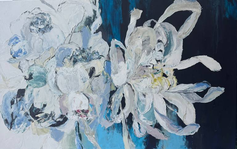 Original Contemporary Floral Painting by Tetiana And Victoria Hutsul