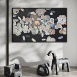 In the Shade of Spring/ Flowers on dark canvas by Tetiana and Victoria Hutsul
