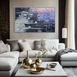 You Wish This Was Yours/ Modern Water Lilies Painting by Tetiana and Victoria Hutsul