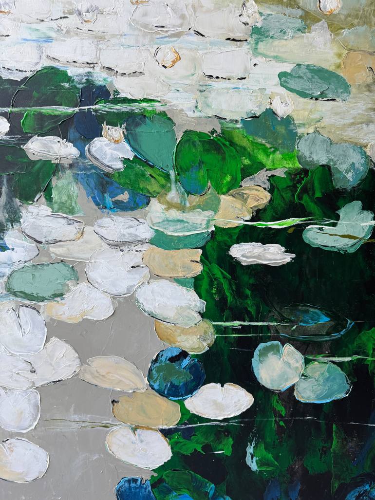 Original Abstract Floral Painting by Tetiana And Victoria Hutsul