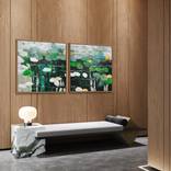 We are just two lost souls/ Water Lilies Set of 2 Art by Tetiana and Victoria Hutsul