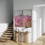 We kissed until the morning light/ Set of 2 Water Lilies Painting by Tetiana and Victoria Hutsul