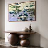 When Flowers Dream Softly / Colorful Water Lilies Painting by Tetiana and Victoria Hutsul