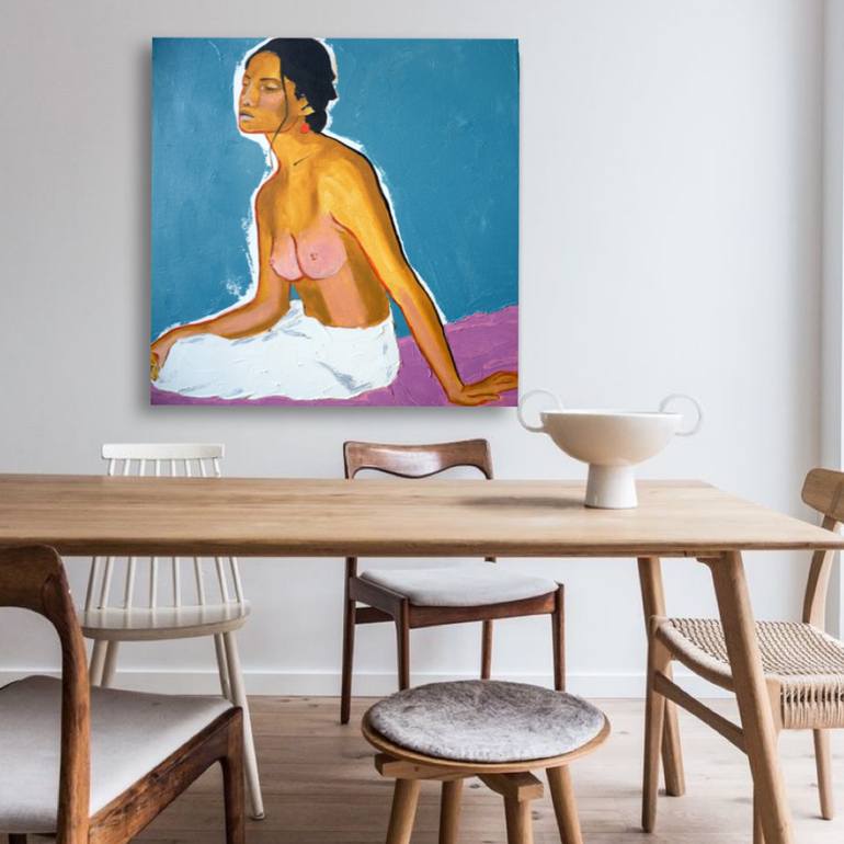 Original Abstract Nude Painting by Tetiana And Victoria Hutsul