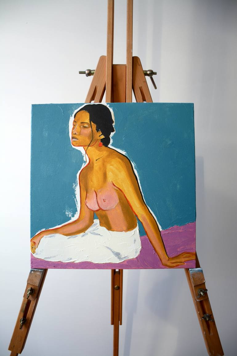 Original Abstract Nude Painting by Tetiana And Victoria Hutsul