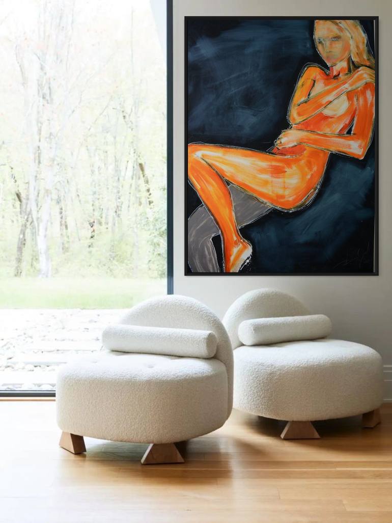 Original Figurative Abstract Painting by Tetiana and Victoria Hutsul