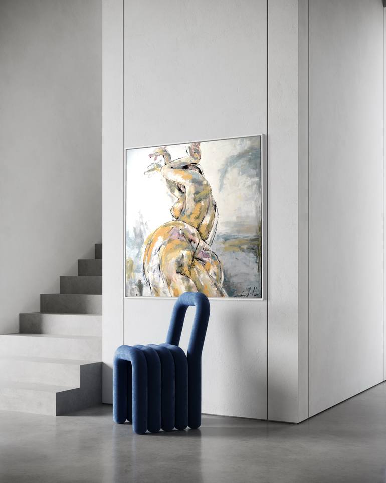 Original Abstract Nude Painting by Tetiana And Victoria Hutsul