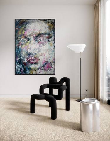 Original Abstract Portrait Paintings by Tetiana and Victoria Hutsul