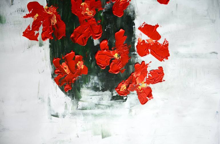 Original Floral Painting by Tetiana and Victoria Hutsul