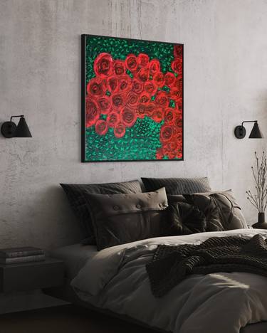 Original Abstract Floral Paintings by Tetiana and Victoria Hutsul